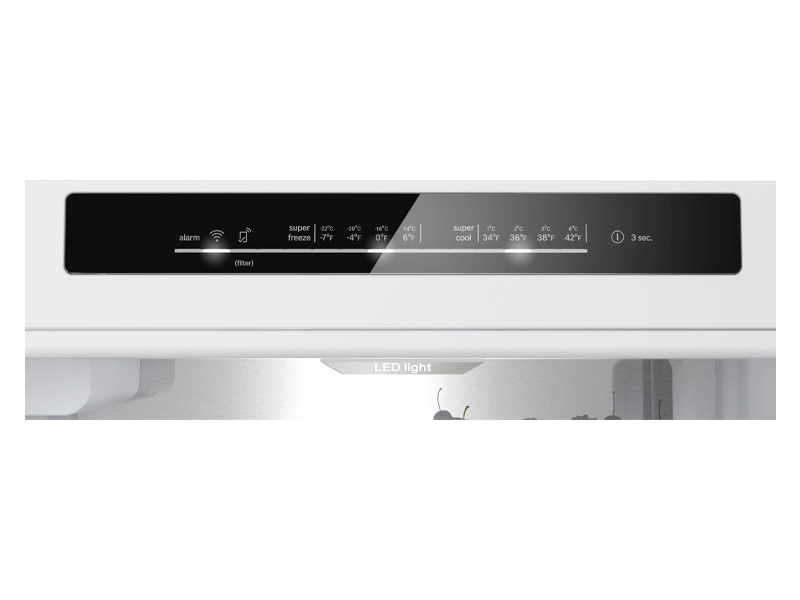 Bosch Freestanding 2-Door Bottom Mount Counter Depth Refrigerator with Ice Maker in White Glass - B24CB80ESW