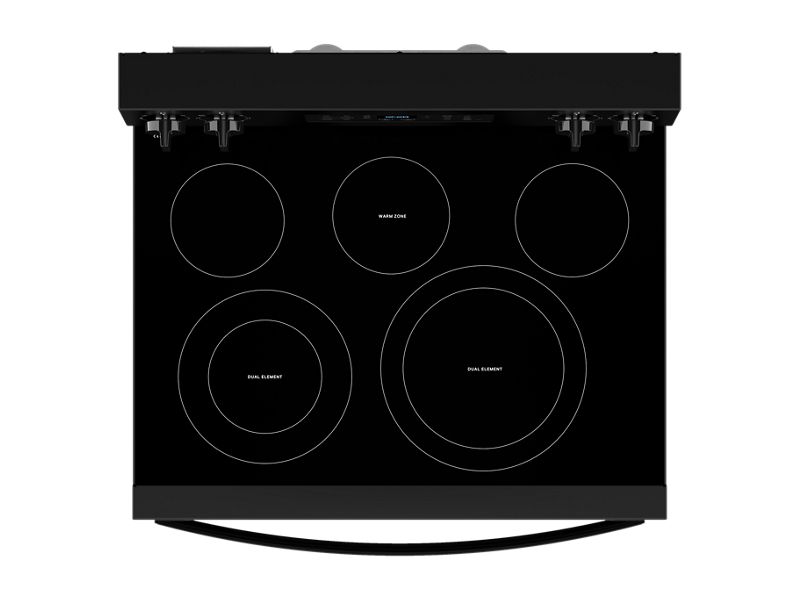 30" Whirlpool 5.3 Cu. Ft. Electric Range with Air Fry Air Baking Self Cleaning and Rapid Preheat - YWFES5030RB
