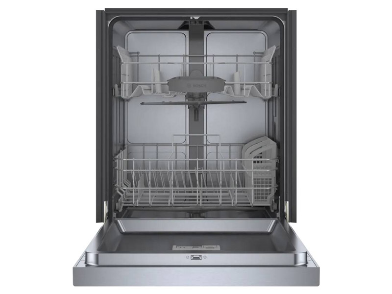 24" Bosch 100 Series Recessed Handle Dishwasher - SHE41CM5N