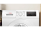 24" Bosch 300 Series Compact Front Load Washer in White - WGA14400UC