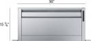 37" Bosch 800 Series Downdraft Ventilation Stainless Steel - HDD86052UC