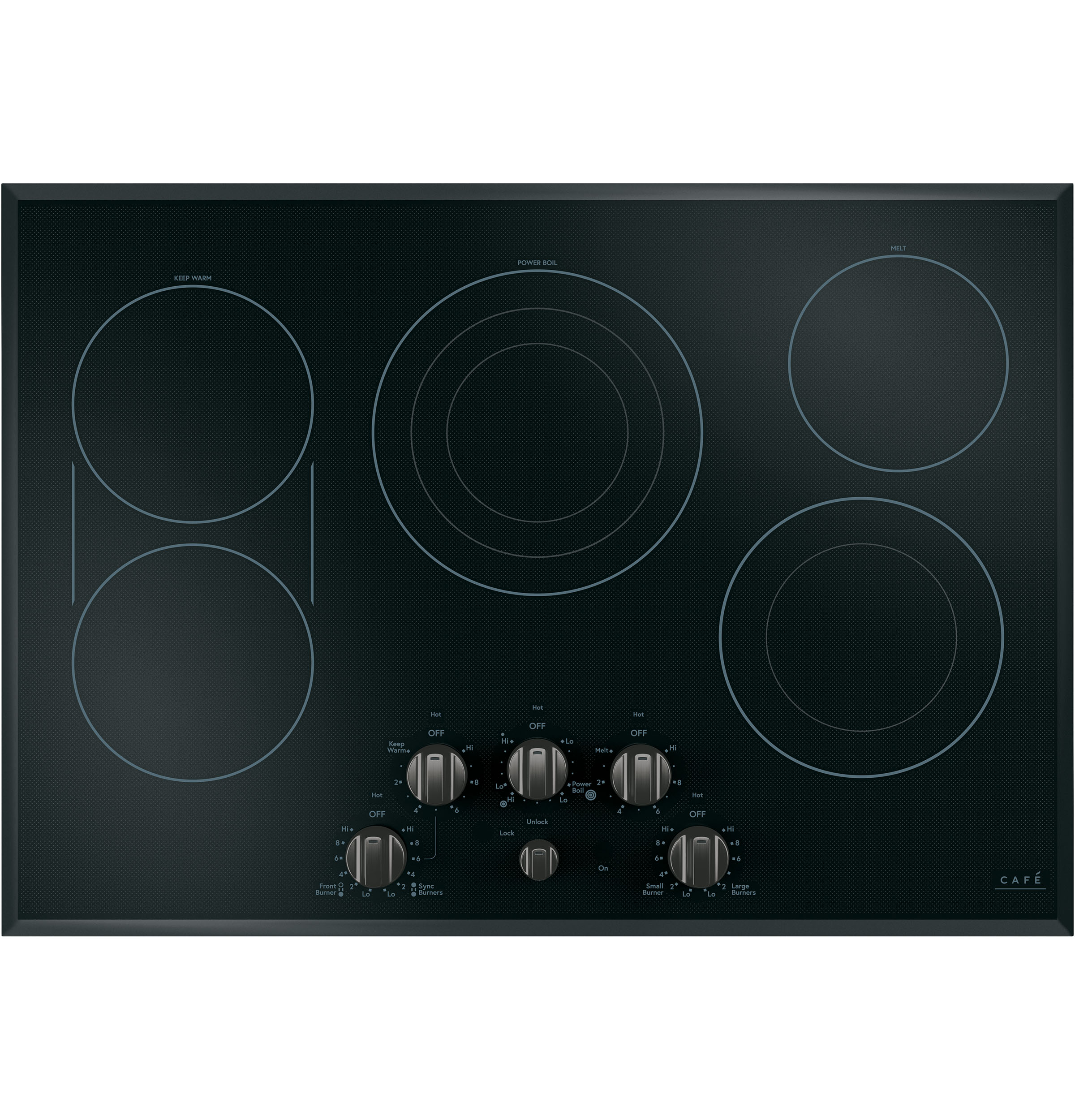 Café 5 Electric Cooktop Knobs - CXCE1HKPMBT
