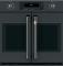 Café 2 French-Door Handles 2 Knobs - Brushed Black- CXWSFHKPMBT