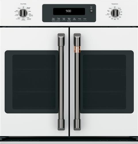 Café 2 French-Door Handles 2 Knobs - Brushed Black- CXWSFHKPMBT