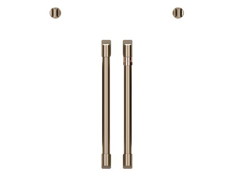 Café 2 French-Door Handles 2 Knobs - Brushed Bronze- CXWSFHKPMBZ