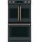 Café Wall Oven Kit With 2 French-Door Handles And 4 Knobs In Brushed Bronze - CXWDFHKPMBZ