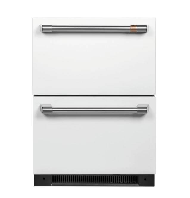 Café Undercounter Refrigerator Handle Kit in Brushed Stainless - CXQD2H2PNSS