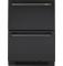 Café Undercounter Refrigeration Handle Kit in  Brushed Black - CXQD2H2PNBT