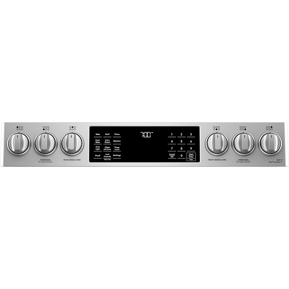 30" Café 5.6 Cu. Ft. Slide-In Front Control Gas Oven With Convection Range - CCGS700P2MS1