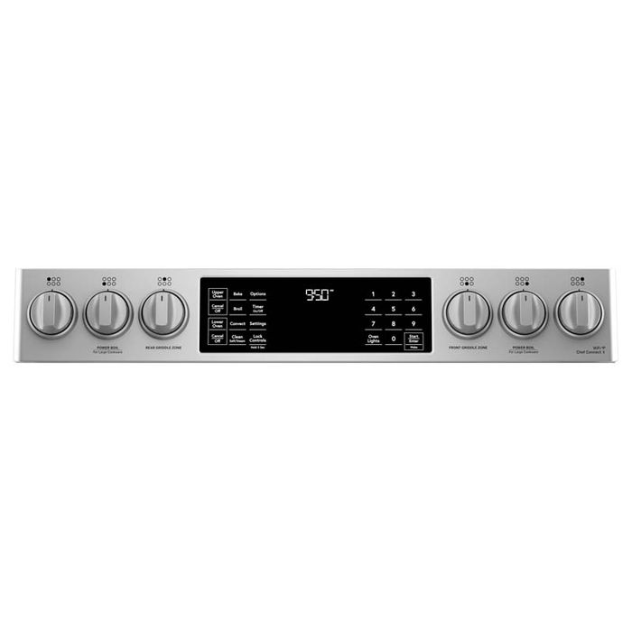 30" Café 6.7 Cu. Ft. Slide-In Front Control Dual-Fuel Double Oven With Convection Range - CC2S950P2MS1