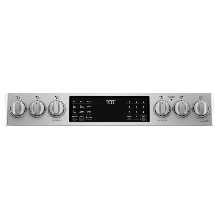 30" Café 5.7 Cu. Ft. Slide-In Front Control Induction And Convection Range - CCHS900P2MS1