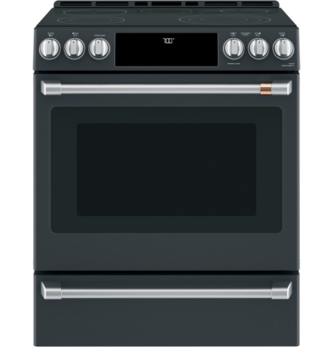 30" Café 5.7 Cu. Ft. Slide-In Front Control Radiant And Convection Range  - CCES700P3MD1