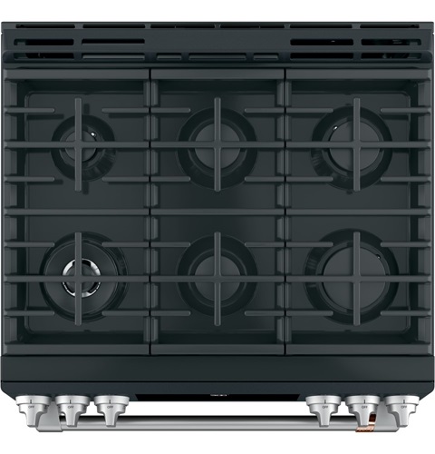 30" Café Slide-In Front Control Dual-Fuel Convection Range With Warming Drawer - CC2S900P3MD1