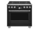 36" Café 6.2 Cu. Ft. Smart All-Gas Commercial-Style Range With 6 Sealed Burners In Matte Black - CGY366P3TD1