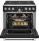 36" Café 5.7 Cu. Ft. Smart Freestanding Dual Fuel Range With Natural Gas - C2Y366P3TD1