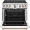 36" Café 5.7 Cu. Ft. Smart Freestanding Dual Fuel Range With Natural Gas - C2Y366P4TW2