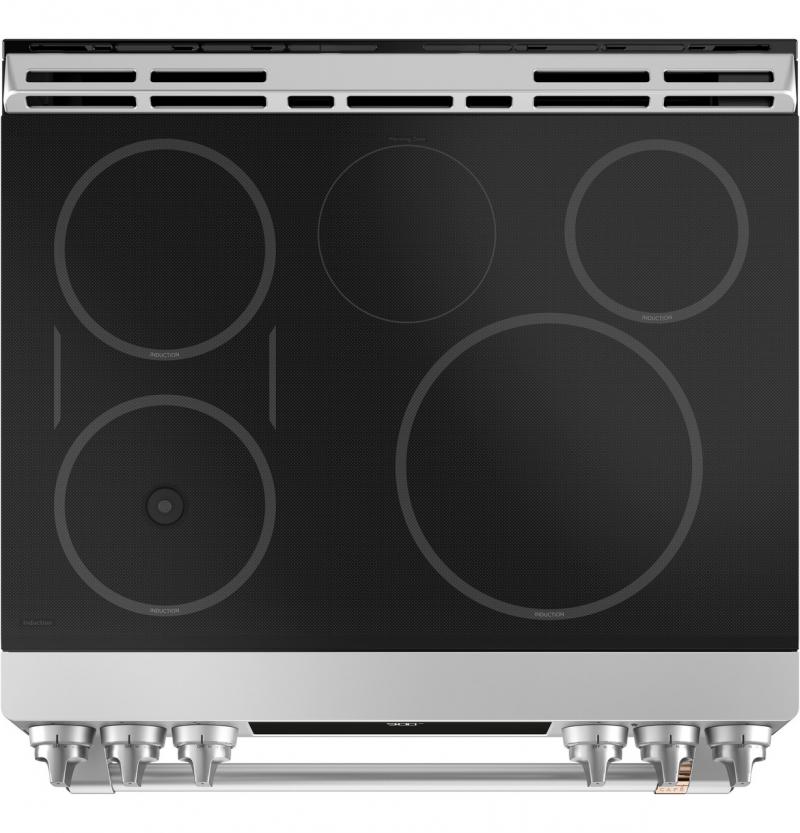 30" Café Slide-In Induction & Convection Range - CHS90XP2MS1