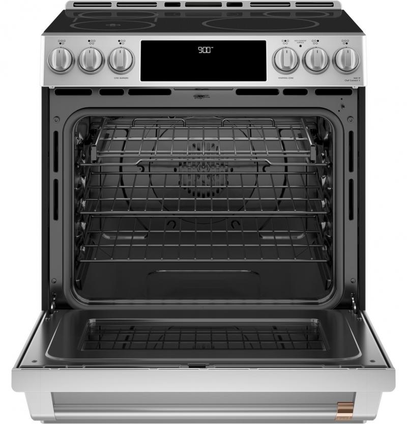30" Café Slide-In Induction & Convection Range - CHS90XP2MS1