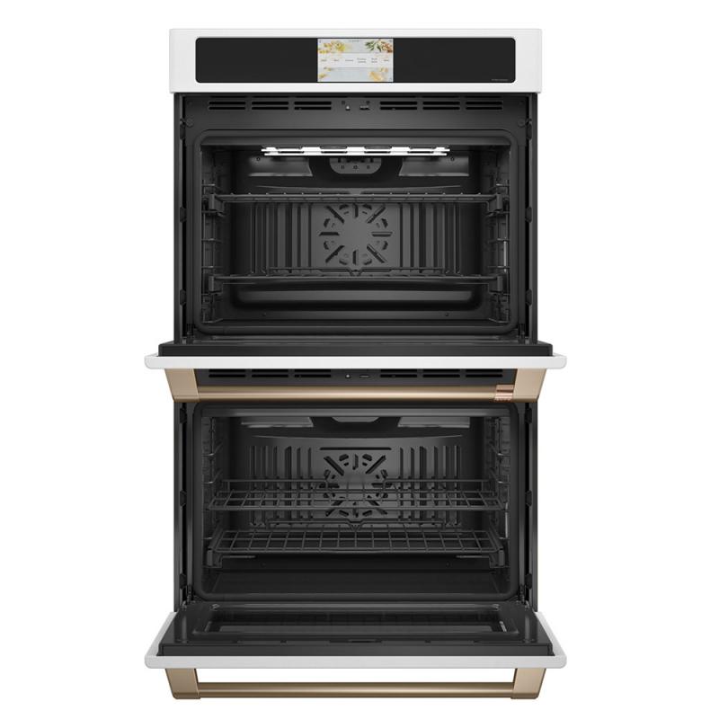 30" Café 10 Cu. Ft. Built-In Convection Double Wall Oven In Matte White - CTD90DP4NW2