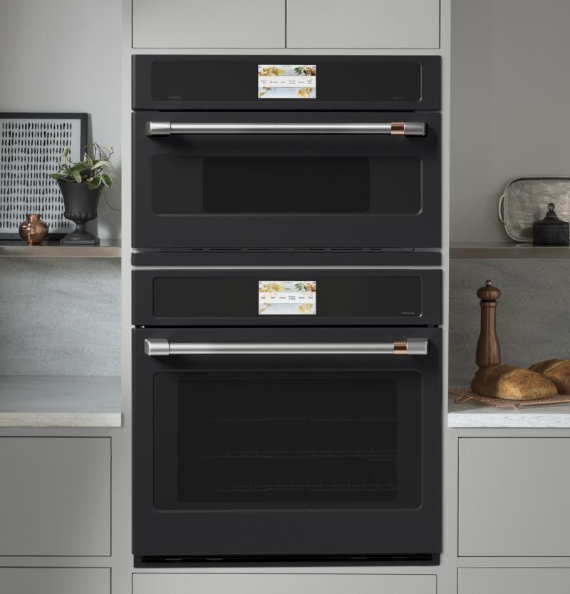 30" Cafe Smart Five in One Single Wall Oven with 120V Advantium Technology - CSB913P3VD1