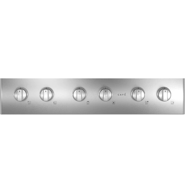 36" Café Commercial-Style Gas Rangetop With 6 Burners In Stainless Steel - CGU366P2TS1