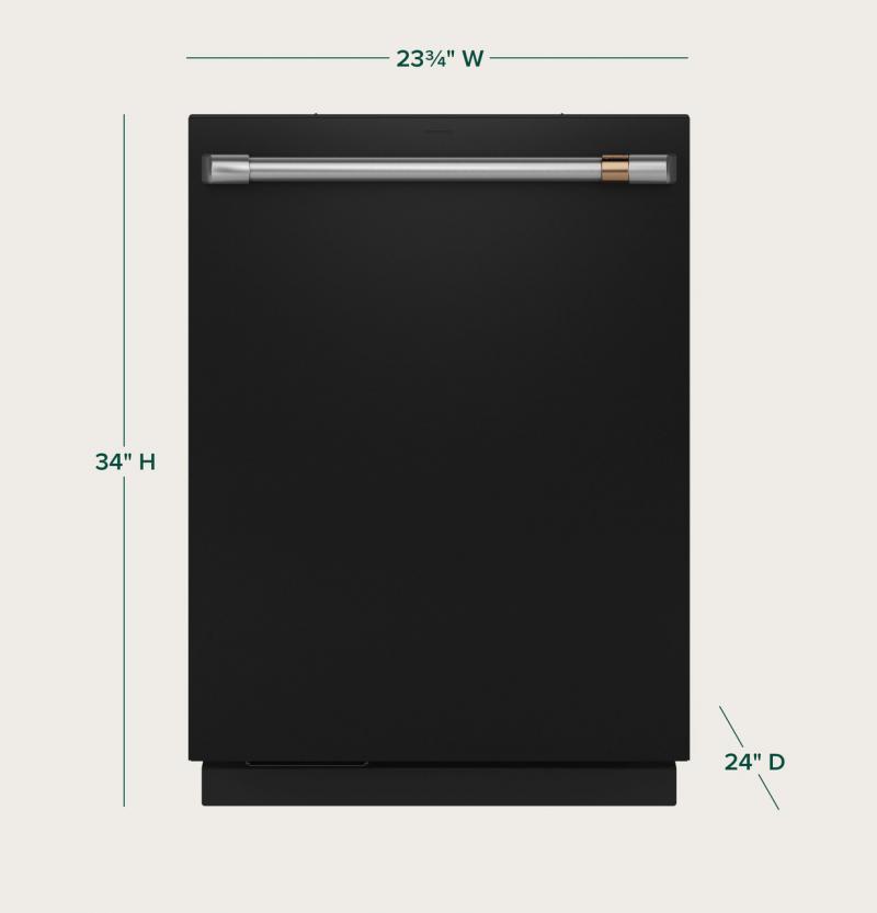 24" Café CustomFit Energy Star Stainless Interior Smart Dishwasher - CDT888P3VD1