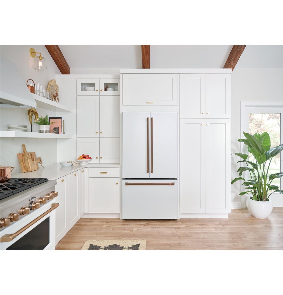 36" Café 23.1 Cu. Ft. Counter-Depth French-Door Refrigerator - CWE23SP4MW2