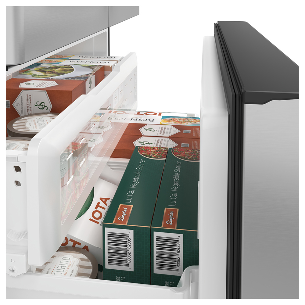 36" Café 22.2 Cu. Ft. Counter-Depth French-Door Refrigerator with Hot Water Dispenser - CYE22TP2MS1