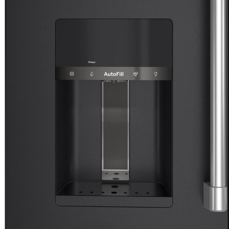36" Café 22.3 Cu. Ft. Counter-Depth 4-Door French Door Refrigerator in Matte Black - CXE22DP3PD1