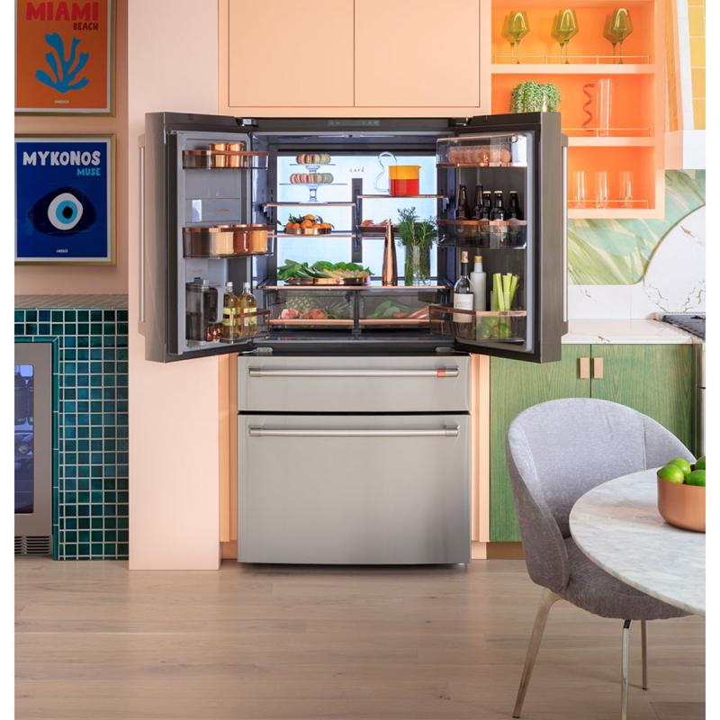 36" Café 23.2 Cu.Ft. Counter Depth French-Door Refrigerator - CJE23DP4WW2
