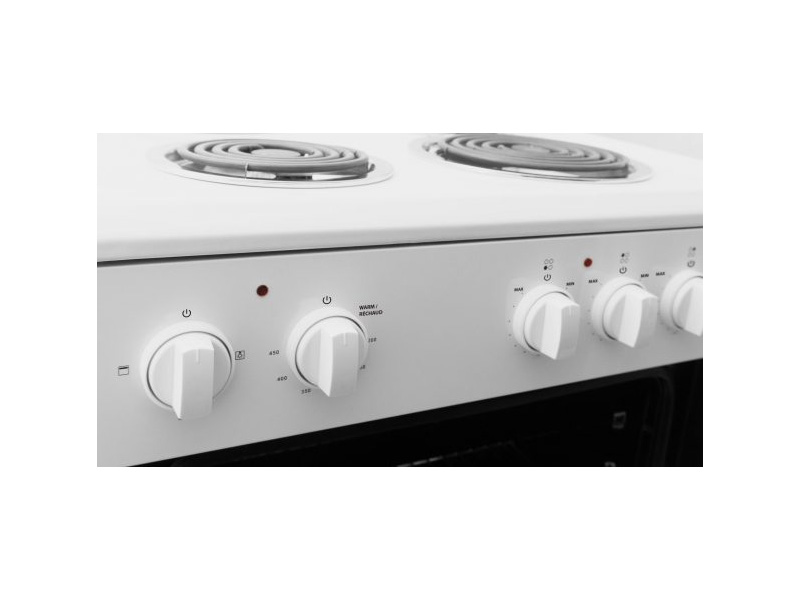 24" Danby 2.5 Cu. Ft. FSE Coil Range In White - DERM240WC