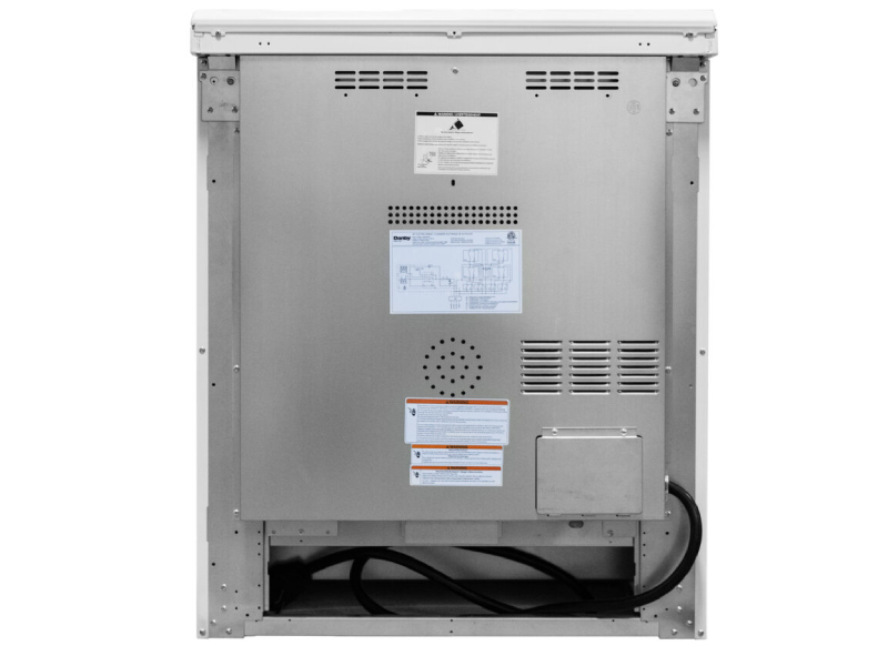 30" Danby 5.0 Cu. Ft. Slide-In Smooth Top Electric Range with Knob Controls in White - DRRM300WC