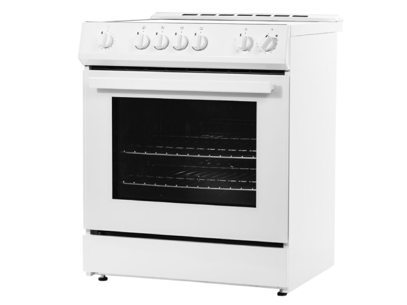 30" Danby 5.0 Cu. Ft. Slide-In Smooth Top Electric Range with Knob Controls in White - DRRM300WC