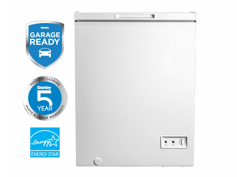 26" Danby 5.0 Cu. Ft. Square Model Chest Freezer  - DCF050A5WDB