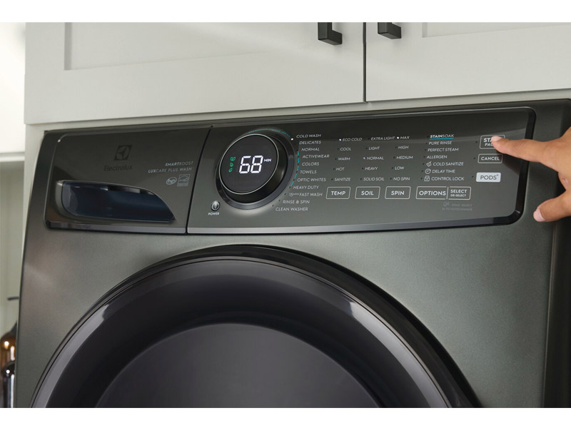 27" Electrolux 5.2 Cu. Ft. Front Load Perfect Steam Washer with LuxCare Plus Wash and SmartBoost - ELFW7738AA