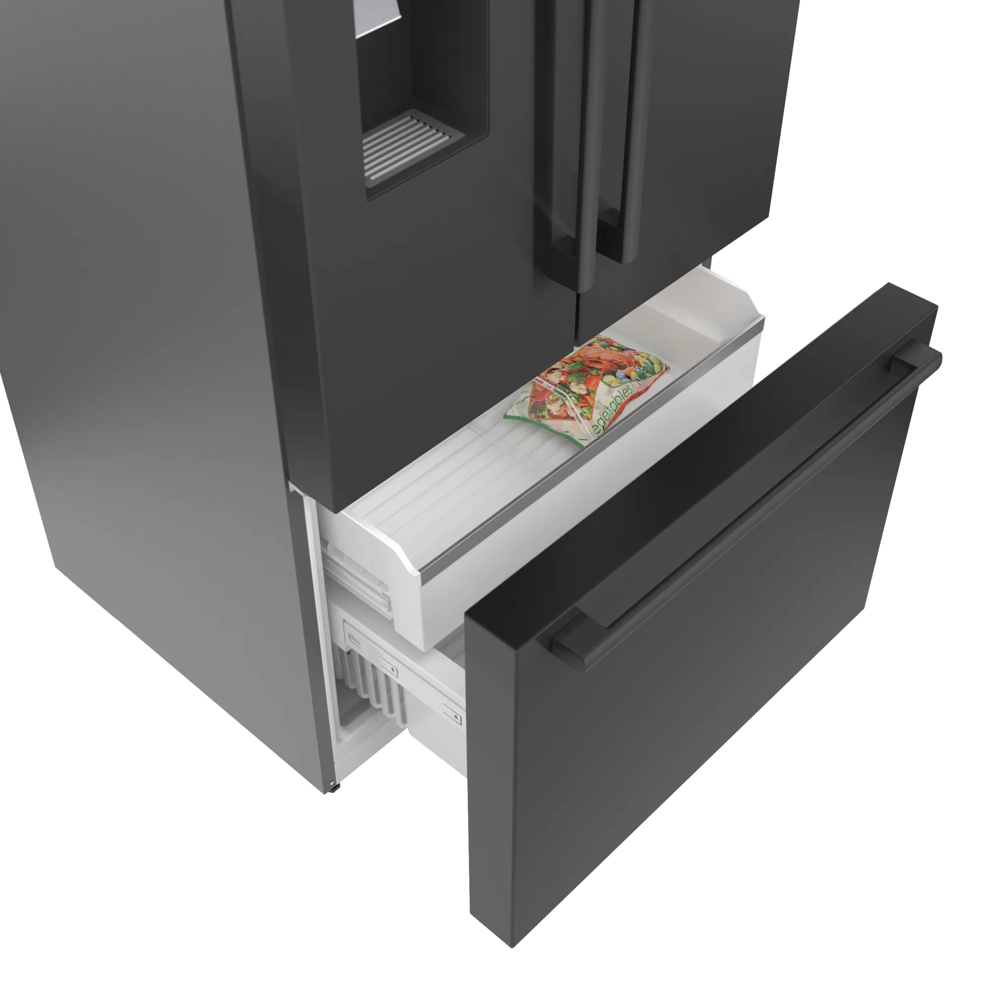 Bosch 500 Series 36 Inch French Door Refrigerator - B36FD50SNB Black Steel