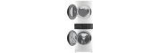 27" Electrolux Laundry Tower Single Unit Front Load 5.2 Cu. Ft. I.E.C Washer and 8 Cu. Ft. Electric Dryer - ELTE760CAW