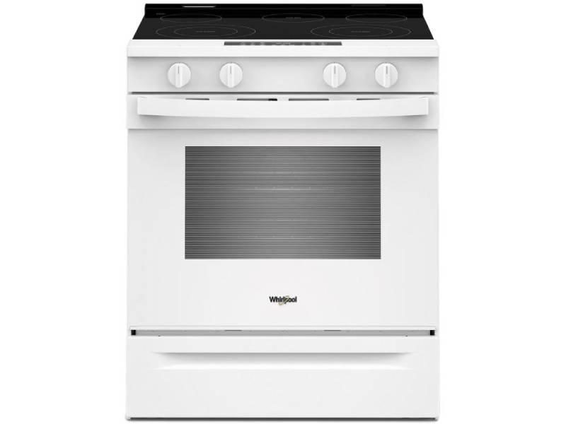 30" Whirlpool Electric Smart Range with Air Cooking Technology and Steam Clean - YWSES4530TW
