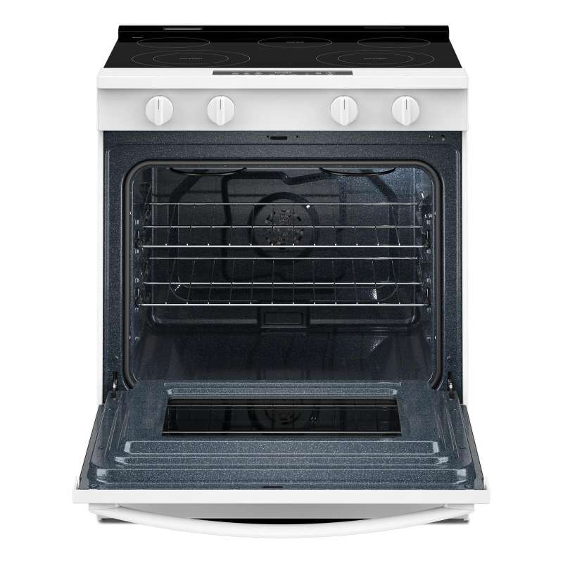 30" Whirlpool Electric Smart Range with Air Cooking Technology and Steam Clean - YWSES4530TW