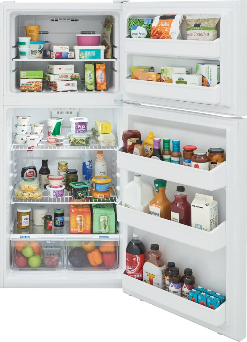 30" Frigidaire 18 Cu. Ft. Garage Ready Top Freezer Refrigerator - FFHT1814YW