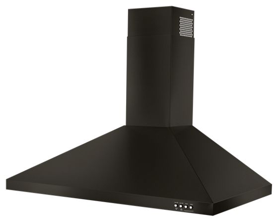 30" Whirlpool Contemporary Black Stainless Wall Mount Range Hood - WVW53UC0HV