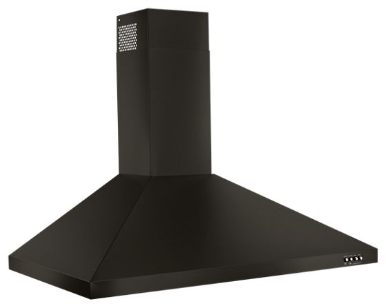 36" Whirlpool Contemporary Black  Stainless Wall Mount Range Hood - WVW53UC6HV