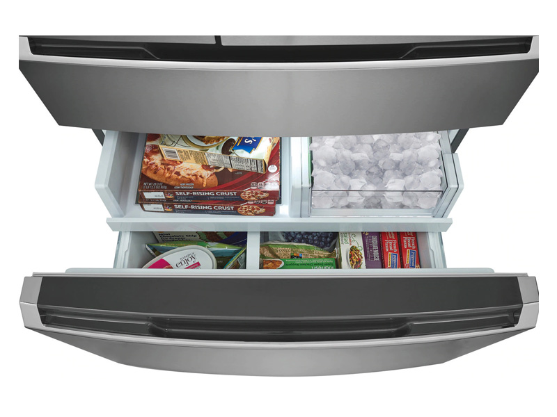 36" Frigidaire Gallery 22.1 Cu. Ft. Counter-Depth 4-Door French Door Refrigerator in Stainless Steel - GRMG2272CF