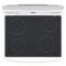 30" GE Freestanding Electric Range in White - JCBS630DKWW