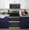 30" GE 6.6 Cu. Ft. Free-Standing Electric Double Oven Convection Range - JBS86SPSS