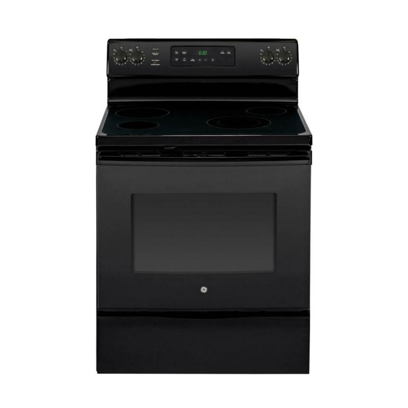 30" GE Electric Freestanding Self Clean Range in Black - JCB635DKBB