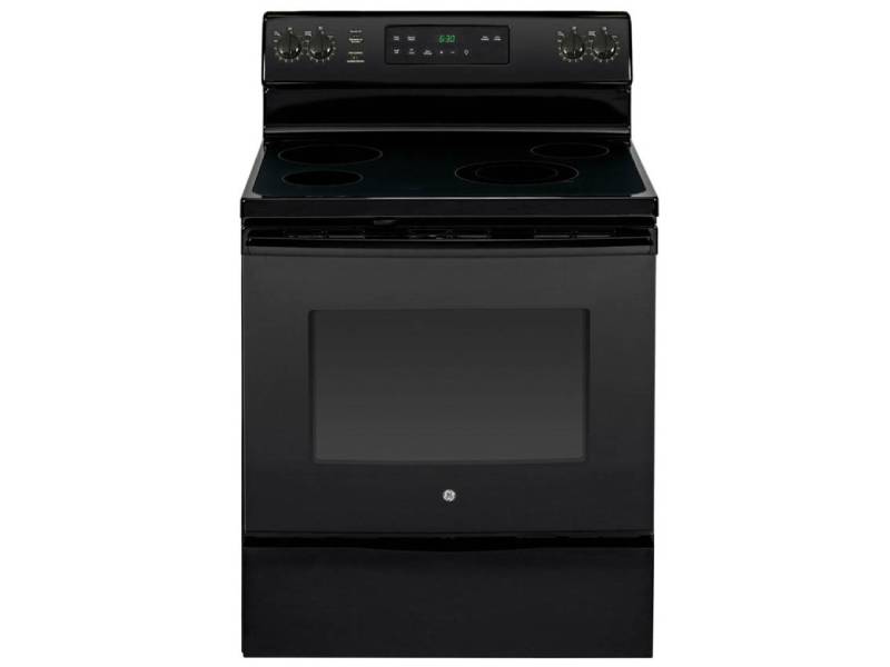 30" GE Electric Freestanding Self Clean Range in Black - JCB635DKBB
