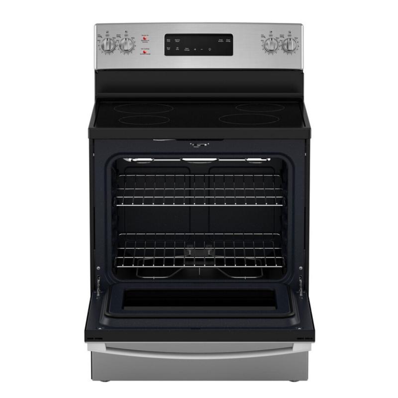 30" GE 5.0 cu. Ft. Free Standing Electric Self Cleaning Range - JCB635STSS