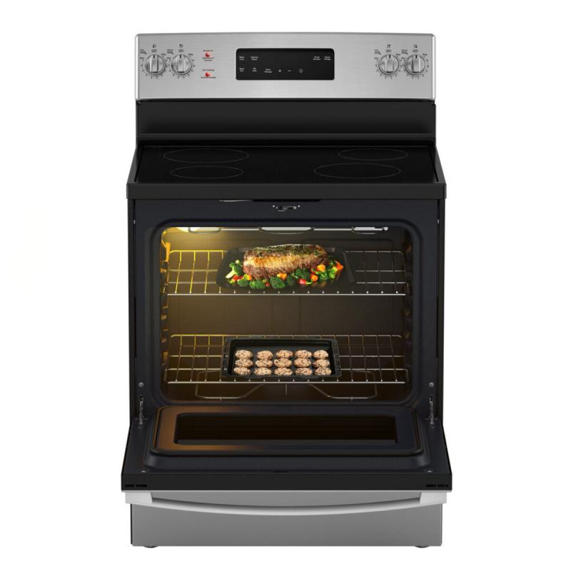 30" GE 5.0 cu. Ft. Free Standing Electric Self Cleaning Range - JCB635STSS