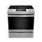 30" GE Electric Slide-In Front Control Range with Storage Drawer in Stainless Steel - JCSS630SMSS